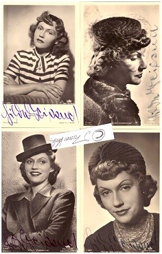HILDE WEISSNER (Hilde Weißner, 1910-87) deutsche Schauspielerin, Filmband in Gold, u.a. in der Kriminalkomödie Der Mann, der Sherlock Holmes war (1937) und in dem Heinz-Rühmann-Film Lauter Lügen (1938)