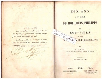 BENJAMIN APPERT (Benjamin Nicolas Marie Appert, 1797–1847) französischer Philanthrop / philanthrope français