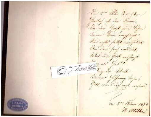 RATZEBURGER GESANGBUCH VON 1856