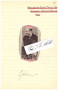 LUDWIG MÄNNER (1912-2003) deutscher Fußballspieler.Als Mannschaftskapitän führte er Hannover zu ersten deutschen Meisterschaft im Jahr 1938..