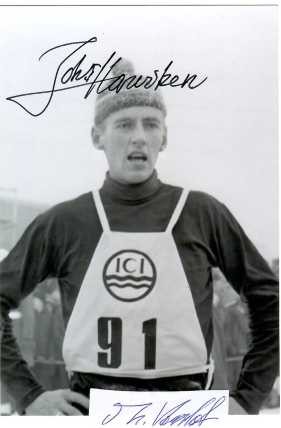 JOHANNES HARVIKEN (Johs Harviken, 1943) norwegischer Skilangläufer. 1972 nahm er an den Olympischen Winterspielen in Sapporo teil. Im Einzelrennen über 30 km gewann er die Bronzemedaille. / Norwegian cross-country skier