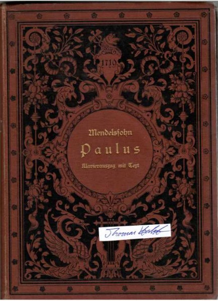FELIX MENDELSSOHN-BARTHOLDY - JULIUS RIETZ (1812-77, deutscher Dirigent, Kompositionslehrer und Komponist)