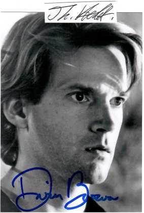 DWIER BROWN (1959) US-amerikanischer Schauspieler / American actor. In the 1989 film Field of Dreams he played John Kinsella, the father of Kevin Costner's character, and he played Henry Mitchell in Dennis the Menace Strikes Again in 1998. Brown has appeared in several horror films, such as House (1986) and The Guardian (1990), the latter directed by William Friedkin.