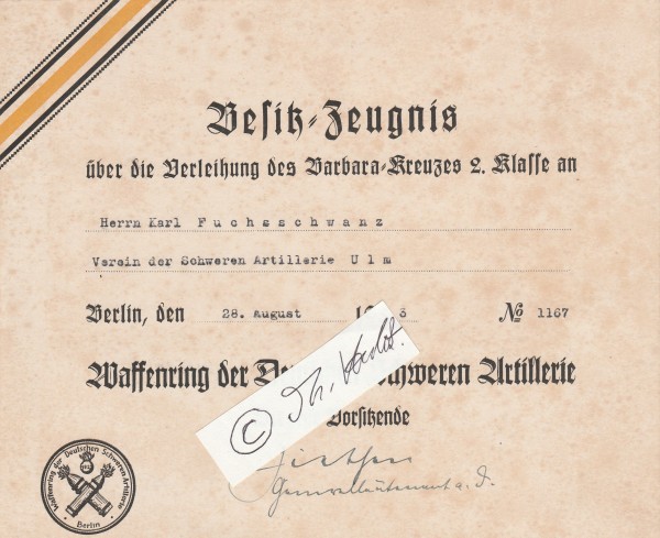 ALFRED ZIETHEN (1858-1944) deutscher Generalleutnant der Artillerie