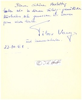TIBOR VARGA (1921-2003) aus Ungarn stammender Violinist, Violinpädagoge und Dirigent / hungarian-german violinist and conductor