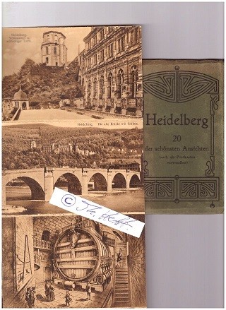 HEIDELBERG Postkartenbuch (um 1900, Jugendstil) 20 der schönsten Ansichten