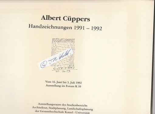 ALBERT CÜPPERS (1932) niederländisch-deutscher Maler, Professor für ästhetische Theorie und Praxis an der Universität Kassel