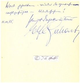 PAUL DAHLKE (1904-84) deutscher Schauspieler & ELFE GERHART (Elfe Gerhart-Dahlke, 1919-2007) österreichische Schauspielerin, verheiratet mit Paul Dahlke