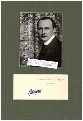WILLI GEIGER (1897-1971) deutscher Maler, 1928 zur Akademie Leipzig, galt 1933 als entartet, 1946 Akademie München / german painter