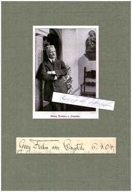 GEORG FREIHERR VON OMPTEDA (Georg von Ompteda,1863-1931) deutscher Schriftsteller, Rittmeister a.D. ,Kammerherr, Übersetzer der ges. Werke (20 Bde.) von Guy de Maupassant