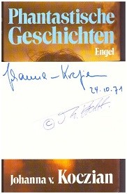 JOHANNA VON KOCZIAN (1933-2024) ungarisch-deutsche Schauspielerin, Sängerin und Schriftstellerin