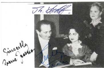 TERESA STRATAS (1938) griechisch-kanadische Opernsängerin, Sopran / greek-canadian opera singer & IRENE JESSNER (1901-94) Austrian-born American soprano and music educator