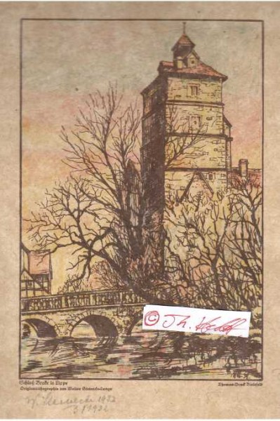 WALTER STEINECKE (1888-1975) deutscher NSDAP-Politiker und Künstler, Maler und Graphiker, Hauptmann im Ersten Weltkrieg, Gaukommissar für Lippe, Gauamtsleiter, SA-Sturmbannführer. Ab 1938 wurde er Oberpräsident von Westfalen.