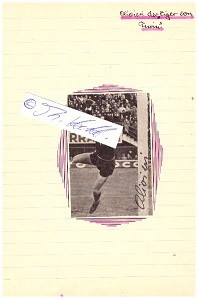 ALDO OLIVIERI (1910-2001) italienischer Fußballspieler und -trainer. Olivieri war Torwart und gewann 1938 mit Italien die Weltmeisterschaft. Obwohl er heute nicht mehr so bekannt ist wie die Torwartlegenden Gianpiero Combi und Dino Zoff, gilt er als einer der besten Torhüter in der Geschichte des italienischen Fußballs.