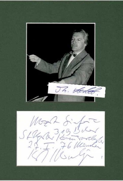 KARL MÜNCHINGER (1915-90) deutscher Dirigent, Gründer des Stuttgarter Kammerorchester und Ltr. Der Klassischen Philharmonie Stuttgart