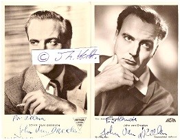 JOHN VAN DREELEN (1922-92) niederländischer Schauspieler, im Film oft besetzt als markig-glatter Schönling, kultiviert-kalter Edelgangster oder undurchsichtiger Ausländer