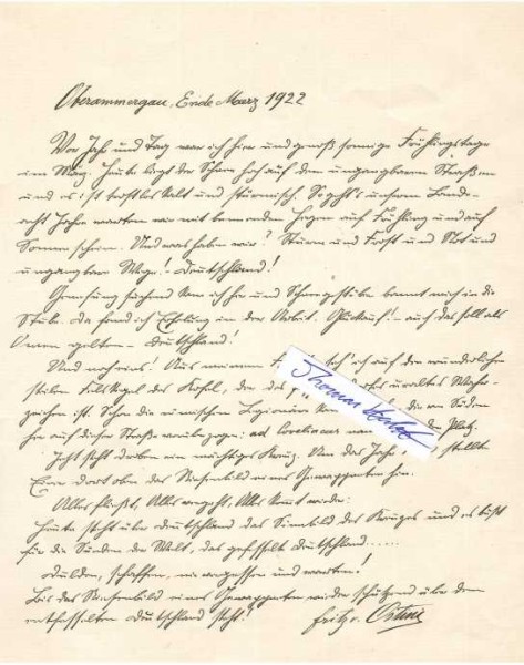FRITZ VON OSTINI (1861-1.6.1927) deutscher Redakteur, Schriftsteller, Humorist und Lyriker, leitender Redakteur der Kunst- und Literaturzeitschrift Jugend, er zeichnete mit "F. v. O."
