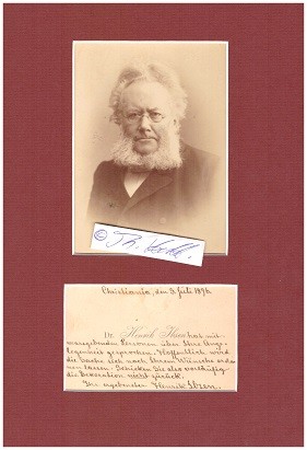 HENRIK IBSEN (1828-1906) norwegischer Dramatiker und Lyriker / norwegian dramatist and poet