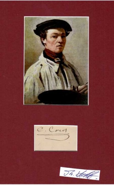 JEAN-BAPTISTE CAMILLE COROT (1796-1875) französischer Landschaftsmaler. Er ist einer der Hauptvertreter der Schule von Barbizon, Ritter und Offizier der Ehrenlegion / french painter/ peintre francais