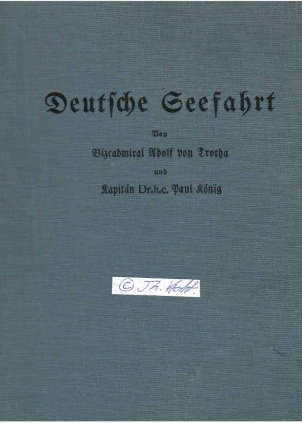 ADOLF VON TROTHA (1868-1940) dt. Admiral, Chef der Admiralität, Pour le Merite; PAUL KÖNIG (1867-1933) deutscher Kapitän des Norddeutschen Lloyds (NDL) in Bremen und Marineoffizier, Korvettenkapitän, Kommandant des ersten Handels-U-Boot "U-Deutschland"
