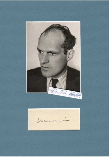 WILLY MESSERSCHMITT (1898-1978) Professor Dr., dt. Flugzeugkonstrukteur, u.a. ME 109, erste Raketen-und Düsenflugzeuge