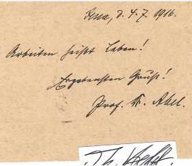 RUDOLF ABEL (1868-1942) Professor Dr.med., deutscher Arzt, Bakteriologe, Geheimrat. Mit ihm wird der Begriff Abel-Löwenberg-Bakterium, einem gramnegativen, unbeweglichen und verkapselten Bakterium der Gattung Klebsiella, verbunden. / german doctor, bacteriologist