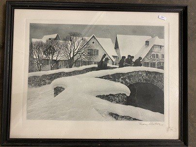FRANZ HECKER (1870-1944 in Osnabrück durch Bombenangriff) deutscher Maler und Grafiker, 1890-93 Kunstakademie Düsseldorf, Künstlerdorf Worpswede, eigenes Streichquartett : Hecker-Quartett. Viele seiner Werke waren landschaftlichen Motiven und Persönlichkeiten aus Bersenbrück gewidmet und sind vom Impressionismus inspiriert.