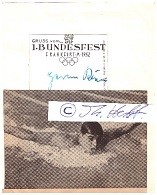 HERBERT KLEIN (1923-2001) deutscher Schwimmer, Kampfschwimmer im Zweiten Weltkrieg, drei Weltrekorde und 21 Deutsche Rekorde, bei den Olympischen Spielen 1952 in Helsinki Bronzemedaille