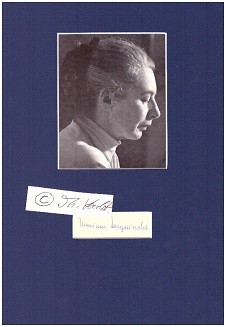MARIANNE LANGEWIESCHE (1908-79) deutsche Schriftstellerin, Tochter des Verlegers und Schriftstellers Wilhelm Langewiesche-Brandt, viele Reisen