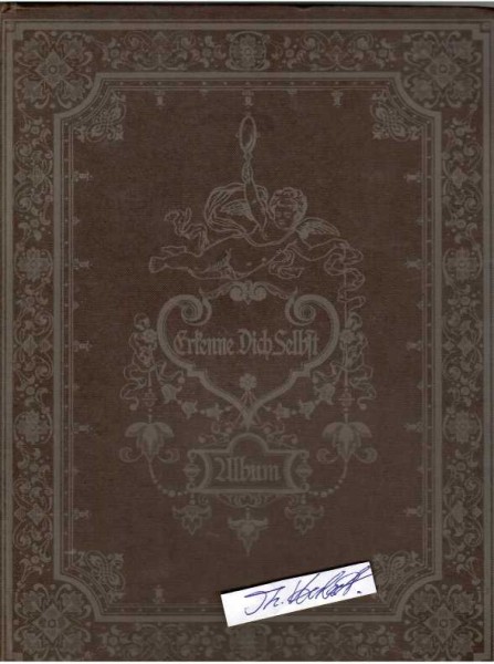 GÄSTEBUCH, meist MÜNCHNER SCHICKERIA um 1978, aus dem Nachlaß des Schauspielers AXEL VON AMBESSER (eigentl. Axel Eugen Alexander von Oesterreich; 1910-88, einer der bekanntesten deutschen Schauspieler, Filmregisseure und Autoren der Nachkriegszeit)