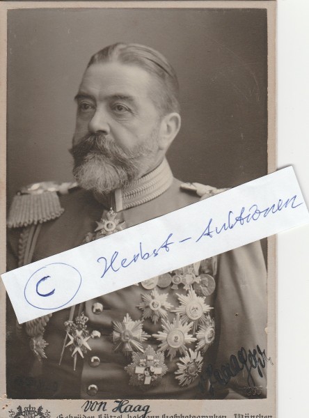 HERMANN VON HAAG (1843-1935) bayerischer General der Infanterie