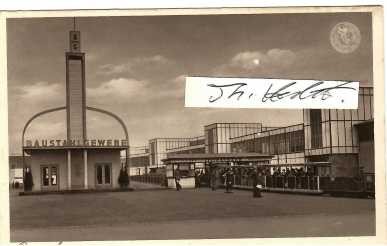 Fotopostkarte BAUSTAHLGEWEBE 1937