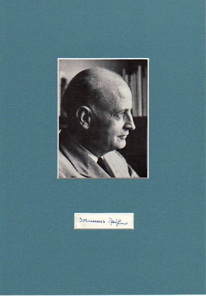 JOHANNES PFEIFFER (1902-70) dt. Schriftsteller