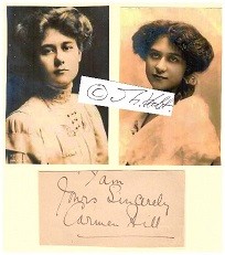 CARMEN HILL (1883-1952) britische Opernsängerin und Schauspielerin / Edwardian singer and actress
