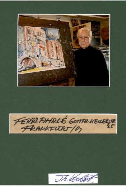 FERRY AHRLE (1924-2018) deutscher Zeichner, Maler, Autor, Entertainer in Berlin und Frankfurt am Main, Sohn des Künstlers Rene Ahrle
