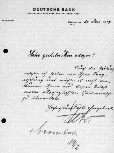 Selmar Fehr (1874-1934) dt. Bankier, Vorstandsmitglied der Deutschen Bank 1923-30