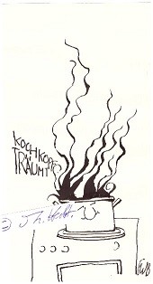 F.W. BERNSTEIN (eigentlich FRITZ WEIGLE, 1938-2018) dt. Zeichner, Satiriker, Schriftsteller, Kabarettist, Professor für Karikatur und Bildgeschichte an der HDK Berlin. Mitbegründer der Neuen Frankfurter Schule