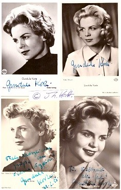 GUNDULA KORTE (1930) deutsche Schauspielerin, Tochter von Robert Kothe, 1954 verheiratet mit Joachim Fuchsberger