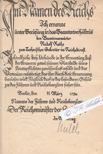 ERHARD MILCH (1892-1972) dt. Generalfeldmarschall, Generalinspekteur der Luftwaffe, Generalluftzeugmeister, Präsident Deutsche Luft-Hansa, Ritterkreuz des Eisernen Kreuzes