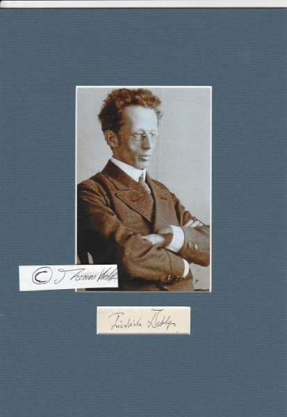 FRIEDRICH DESSAUER (1881-1963) Professor Dr., dt. Biophysiker und Philosoph, M.d.R., Berater des Reichskanzlers H. Brüning, Mitinhaber Rhein-Mainische Volkszeitung, Pionier der Röntgenmedizin und Strahlenbiophysik