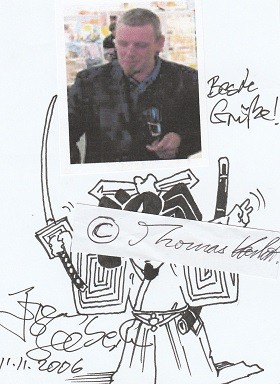 JÜRGEN SEEBECK (1961) deutscher Zeichner, Karikaturist, Cartoonist, Illustrator, Grafiker, maßgeblich am Erfolg der japanischen Comics / Manga in Deutschland beteiligt