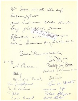 ZÜRCHER KAMMERORCHESTER - EDMOND DE STOUTZ (1920-97) Schweizer Dirigent, gründete 1945 das Zürcher Kammerorchester / Swizz conductor