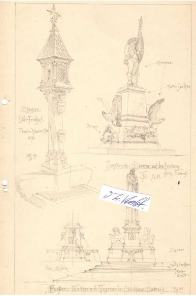 MÜNCHEN, BOZEN, INNSBRUCK (1899) - FRIEDRICH BOLTE (Daten unbekannt, aus Berlin) Stadtbauinspektor in KÖLN