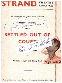 NIGEL PATRICK (1912-81) englischer Schauspieler und Theaterdirektor