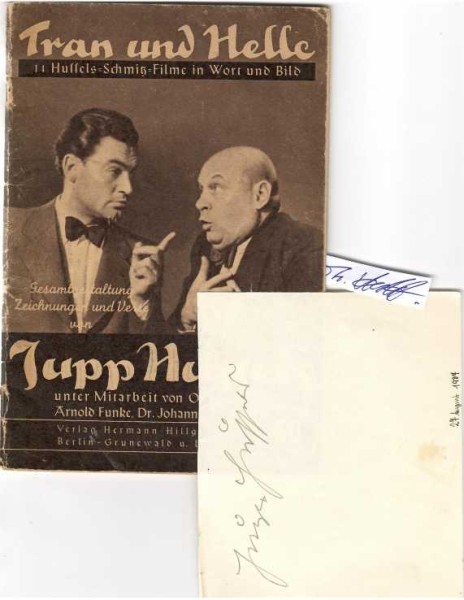 JUPP HUSSELS (Joseph Hussels,1901-86) deutscher Schauspieler, Unterhalter
