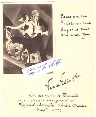 VAN DE VELDE Co. Tanz, Music, Equilibristic, Circus, Variete, Cabaret