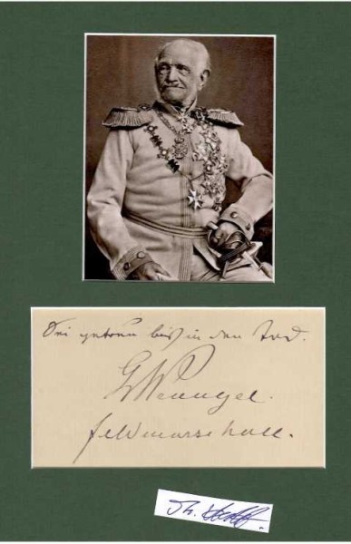 FRIEDRICH VON WRANGEL (1784-1877) preußischer Generalfeldmarschall, genannt PAPA WRANGEL