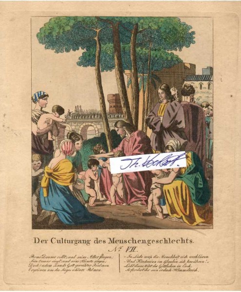Unbekannter Künstler, Kolorierter Kupferstich um 1820 (eventuell von Friedrich Campe in Nürnberg)