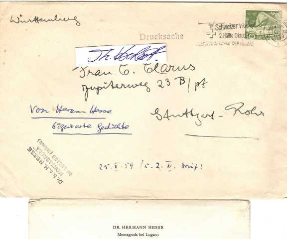 HERMANN HESSE (1877-1962) deutscher Dichter, Literatur-Nobelpreisträger 1946 / german poet and writer, nobel prize in literature