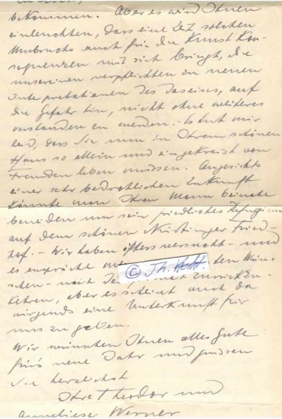 THEODOR WERNER (1886-1969) deutscher Maler, abstrakte Kunst, Teilnehmer der documenta 1 und – wie auch seine Frau Woty – auf der documenta II 1959 in Kassel vertreten